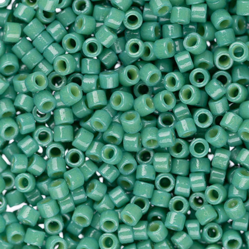 DB2127 Duracoat Opaque Dyed Emerald Green Size 11 0 Miyuki Delica Beads 5.2g approx